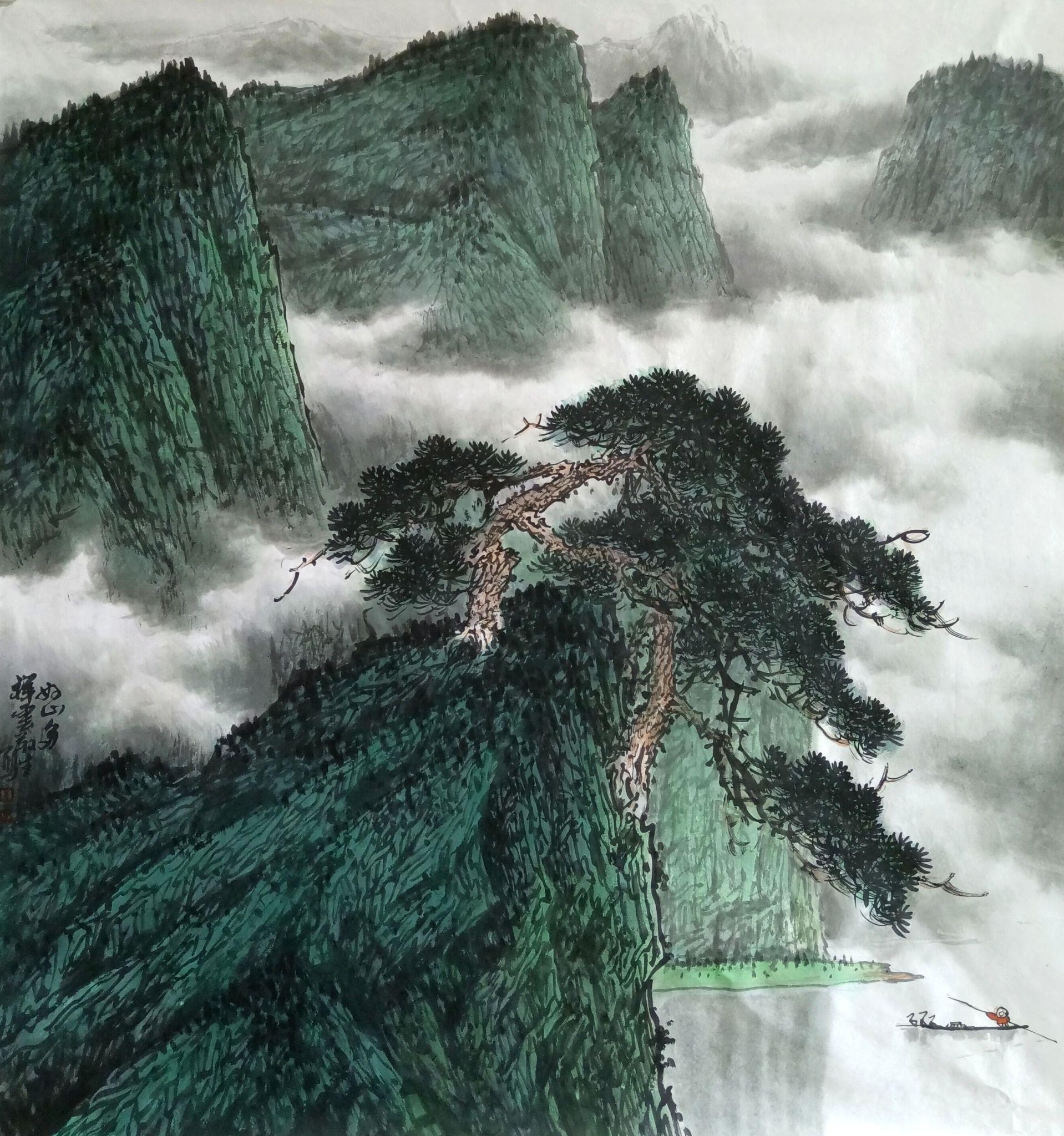 天地存大美王敬生山水画作品赏析之一