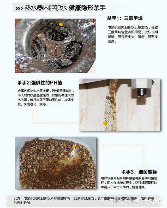 热水器在长时间使用后不清洗,热水器内部会积累大量的水垢,不仅会延长