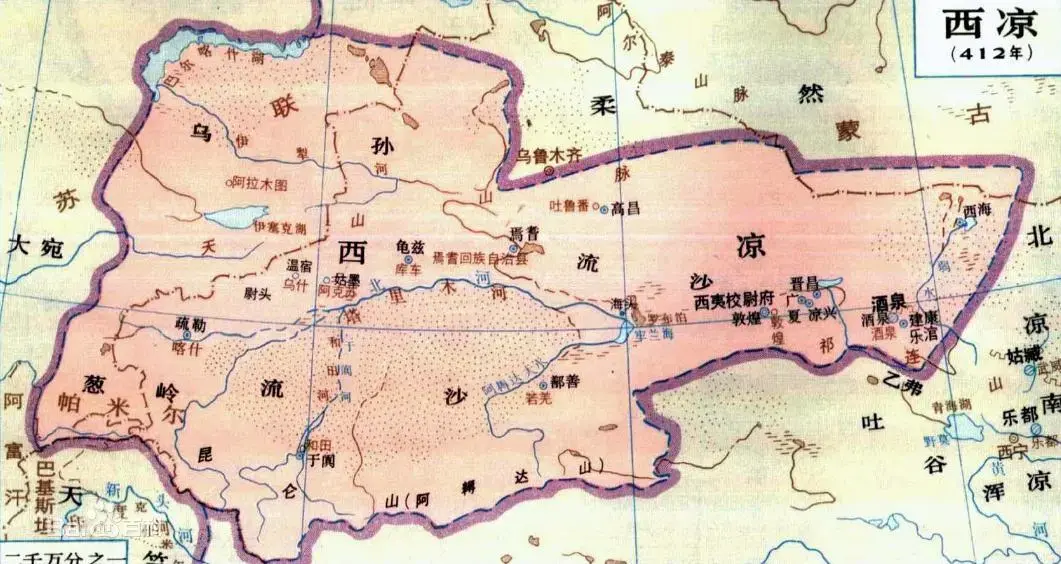 三国时期西凉地图图片