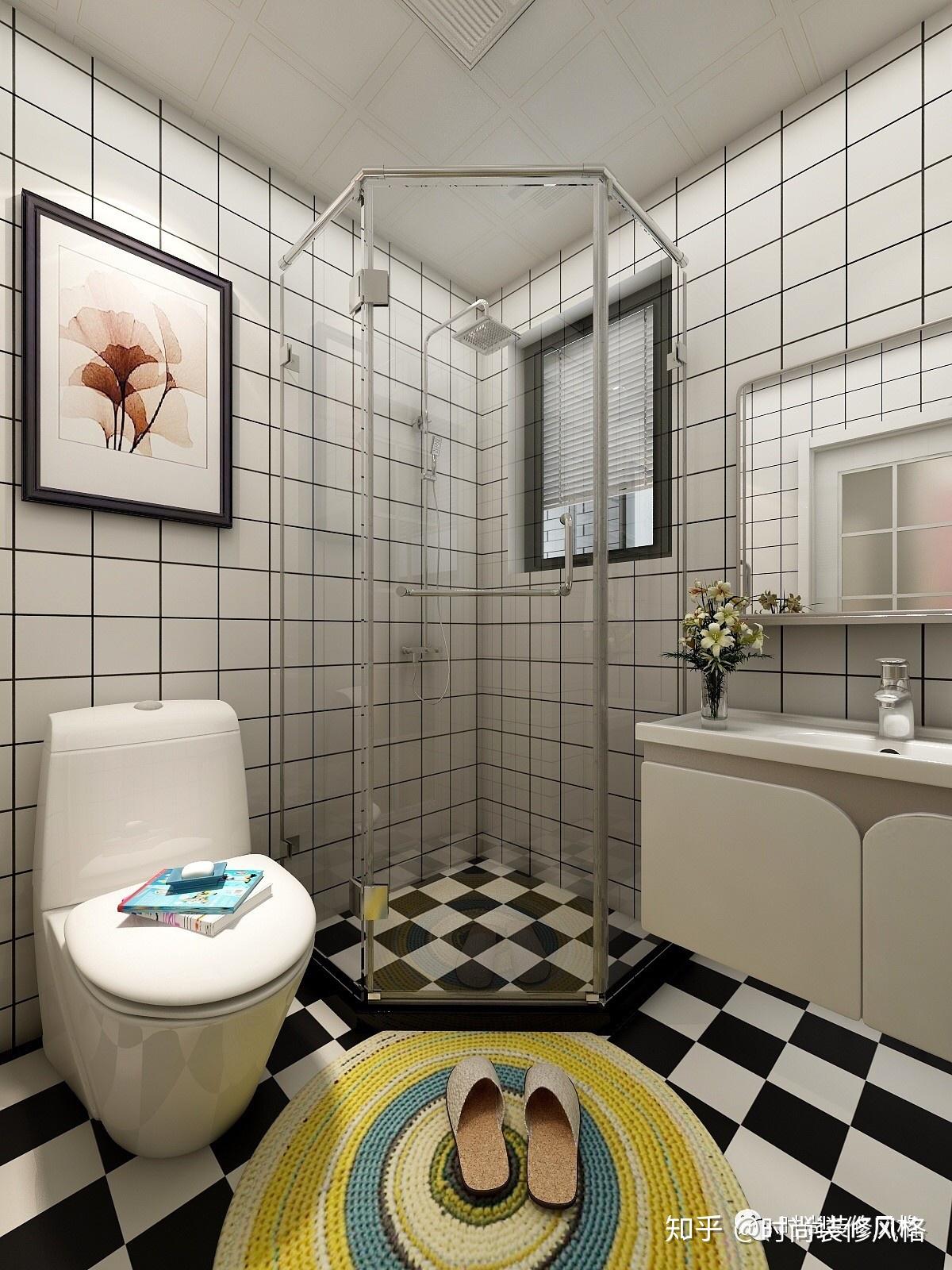 怀旧美式复古风马赛克卫生间 - 安生设计效果图 - 每平每屋·设计家