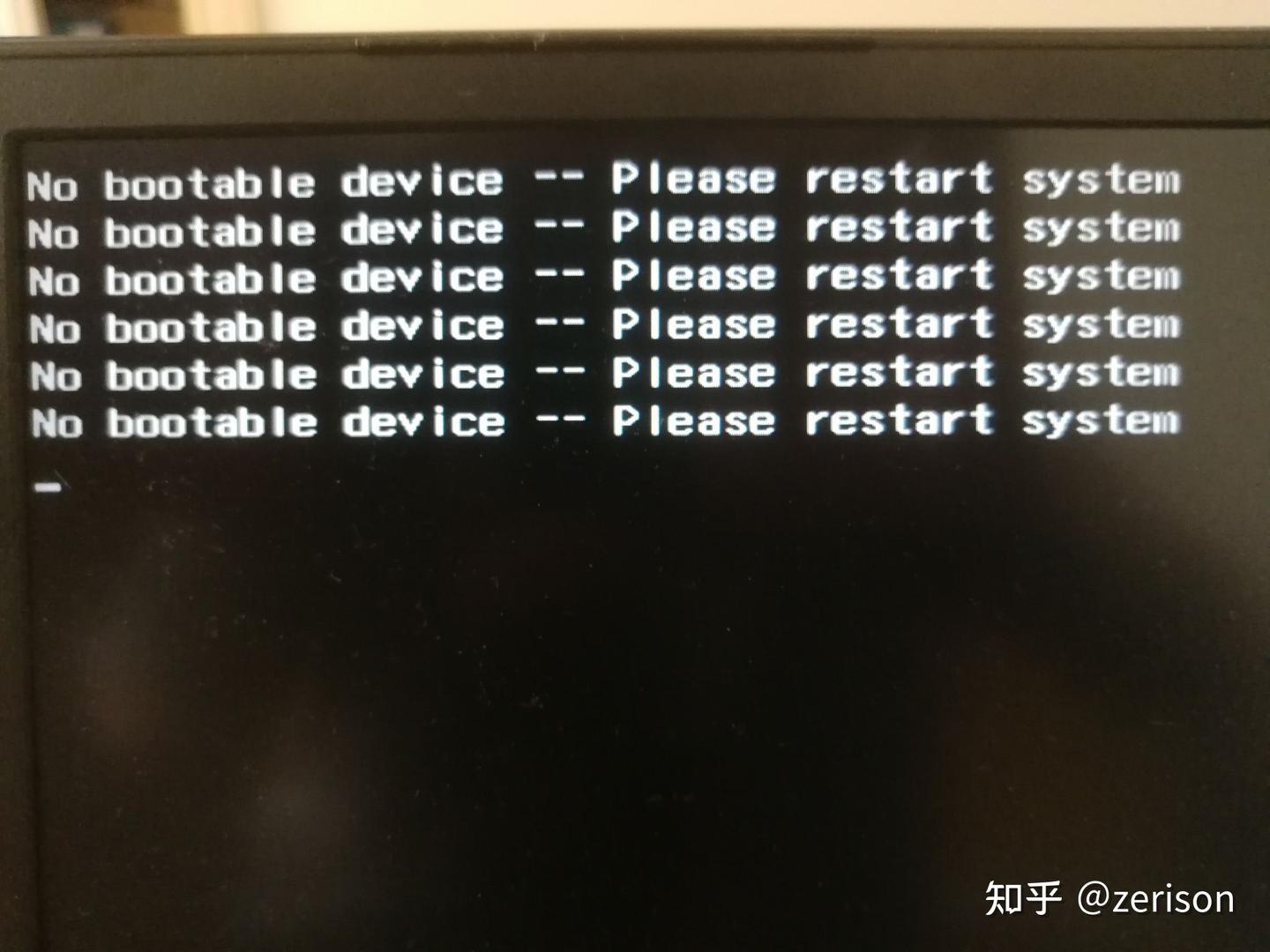 系统Default boot device missing or boot failed是什么问题 - 知乎