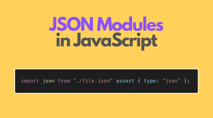 JavaScript 中的 JSON Modules - 知乎
