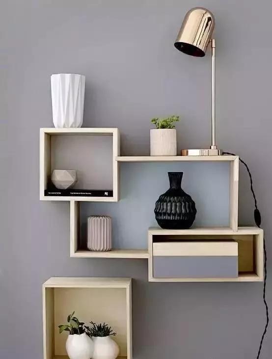 家装剩余地板再利用制作实用美观的置物架