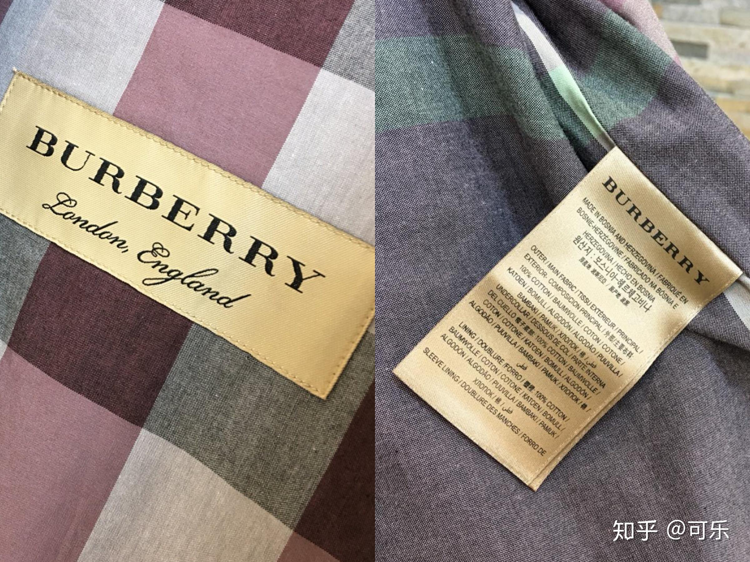 burberry真假标对比(burberry原单辨别)