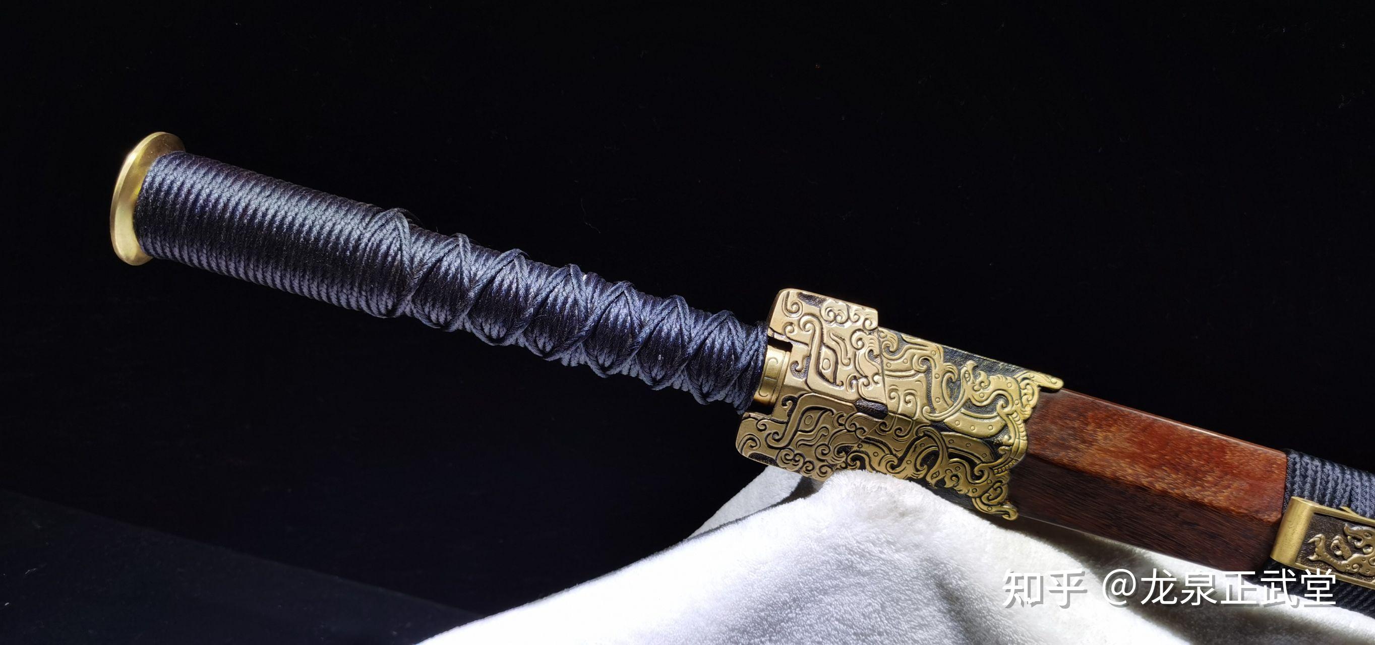 龙泉正武堂周正武作手锻光复级新标准铜装蚁木鞘八面汉剑