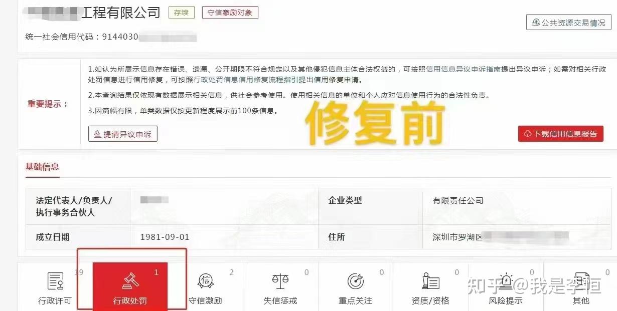 目前企業的不良失信記錄中,最為普遍的就是行政處罰信息