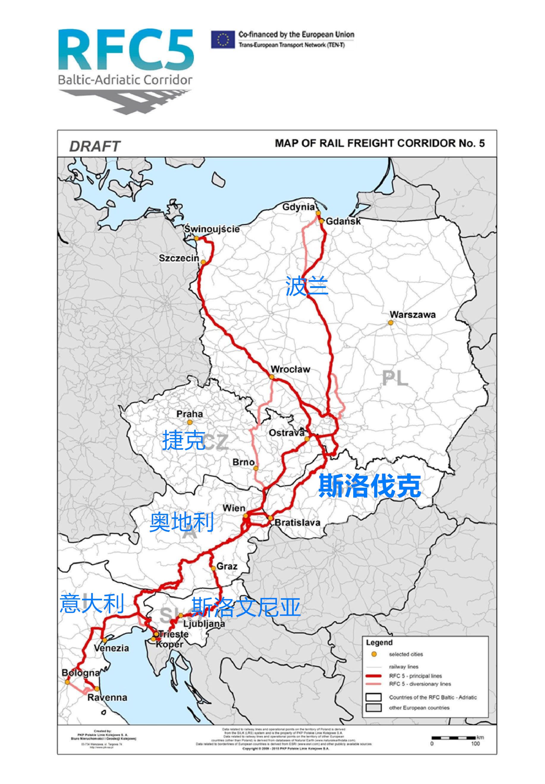 该走廊北起波兰港口格但斯克,格但尼亚,以及德波边境的希维诺乌伊希切