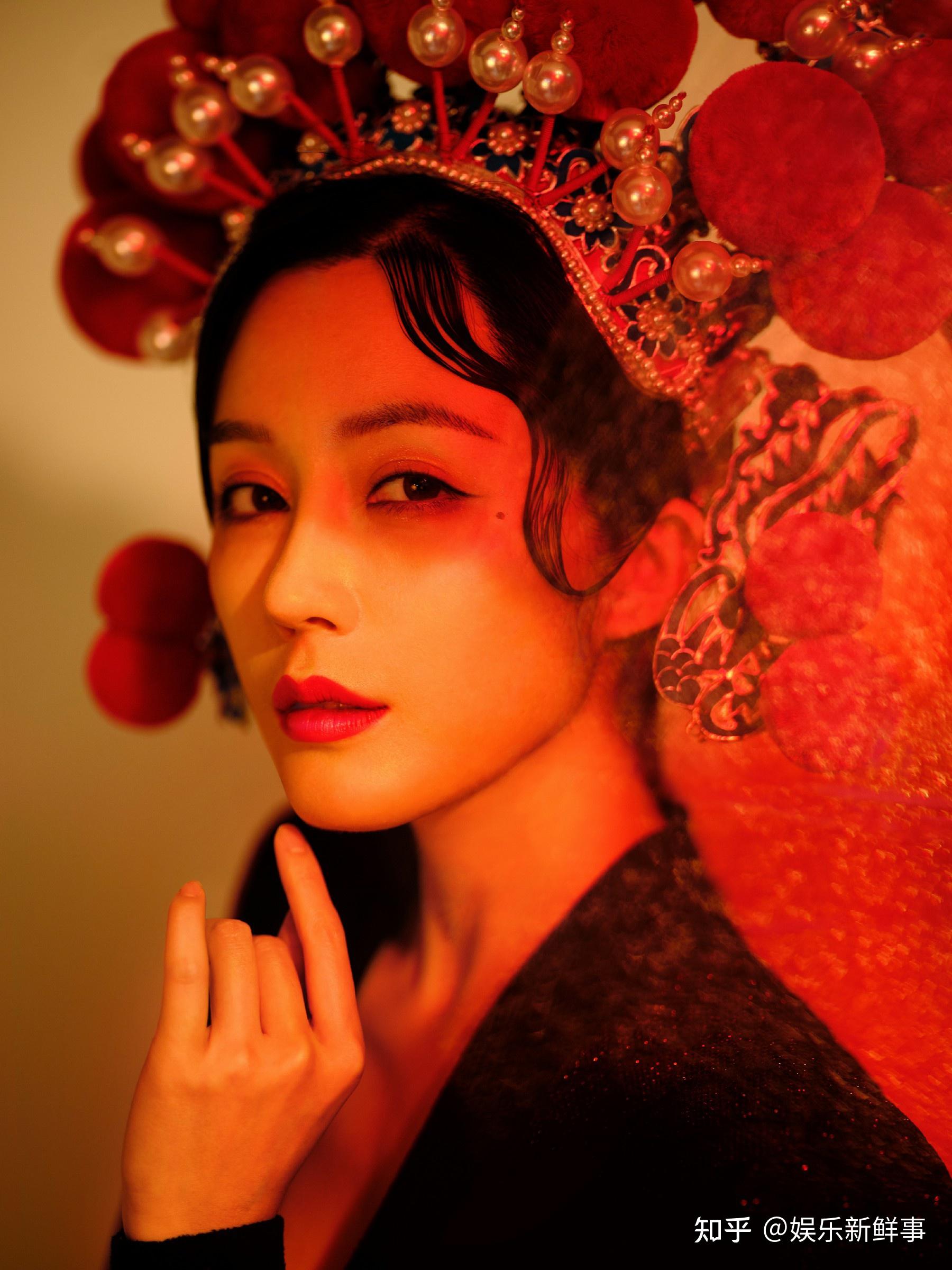 汤晶媚京剧造型国风大片华贵清丽各有风情睫毛精令人羡慕