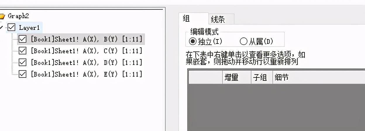 如何用origin繪圖軟件畫出靈敏度分析雷達圖