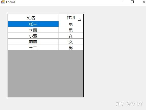 C#简易实现WinForm的Datagridview的筛选 - 知乎