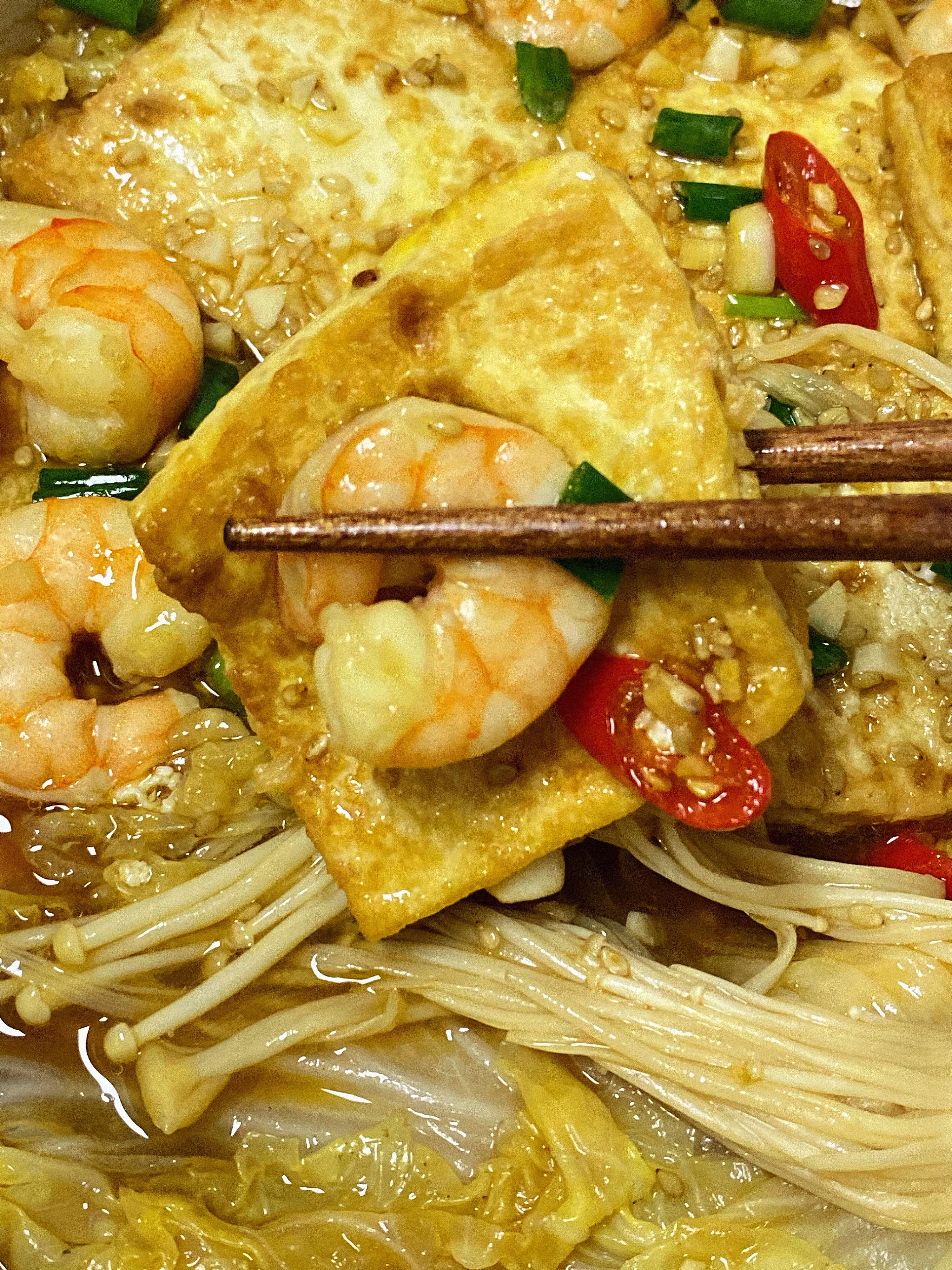 白菜鲜虾豆腐煲一定要试试,适合减脂吃! - 知乎