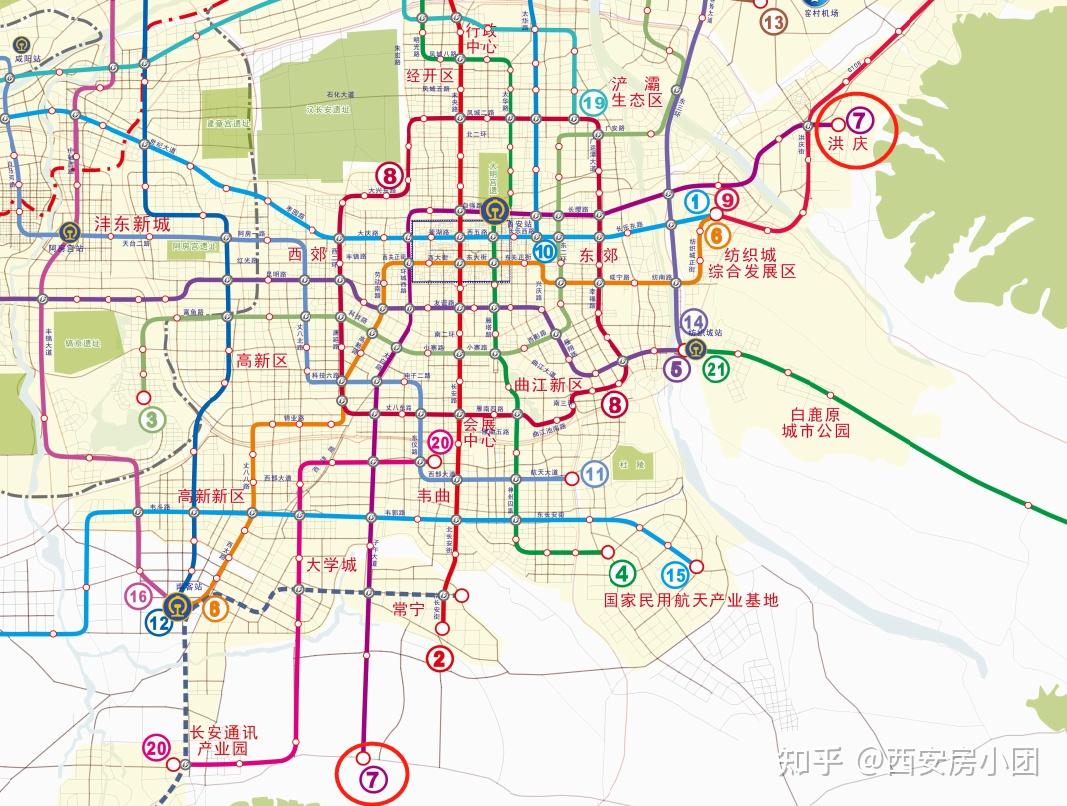 西安地铁7号线高清图图片