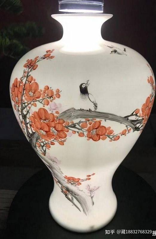 宁勤征中国红国瓷7501喜上眉梢