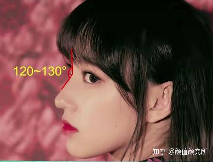 角度较大,接近于平角,就会变成"通天鼻"有种快要戳破额头的既视感.