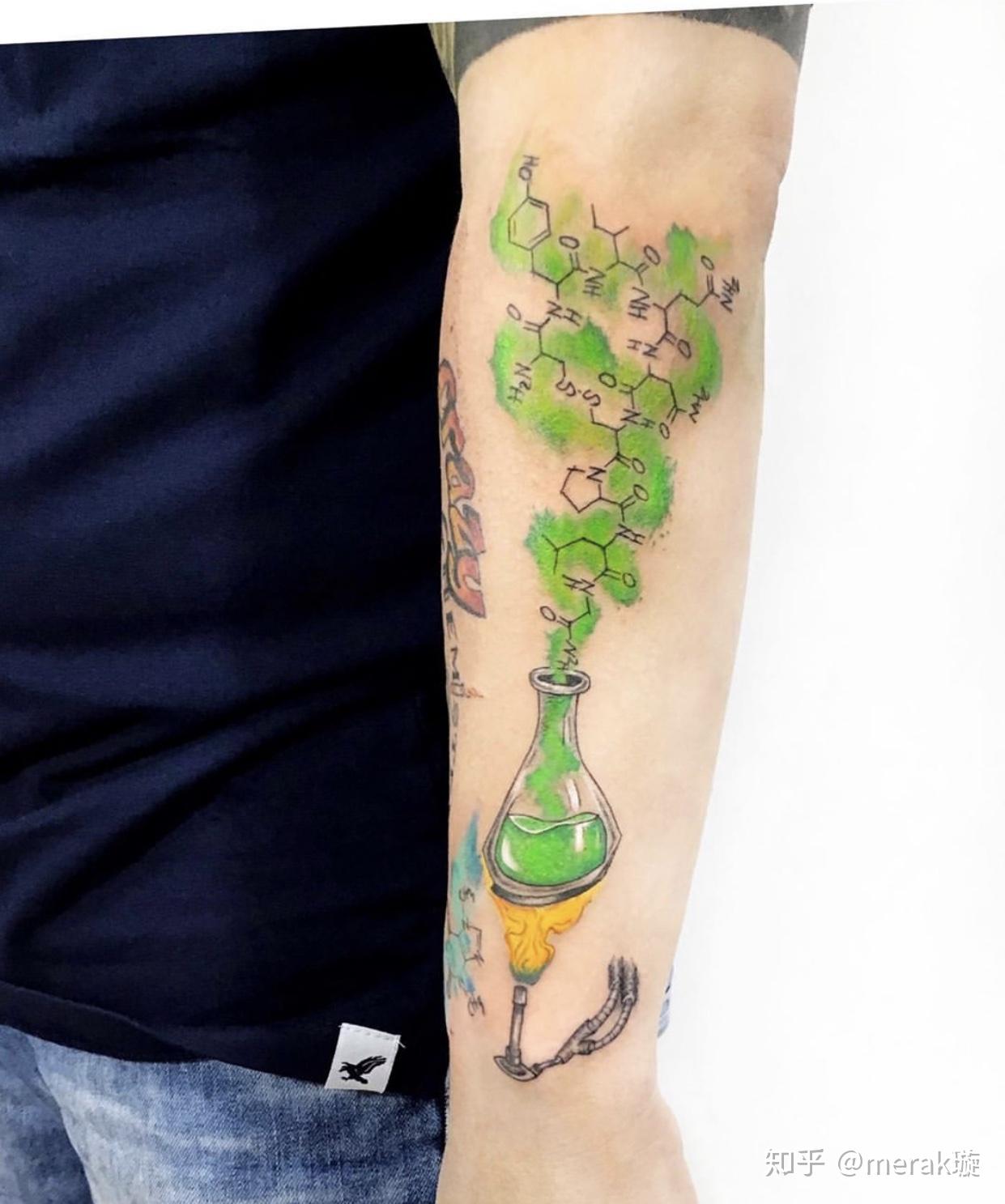纹身理科学霸专属分子式方程式纹身