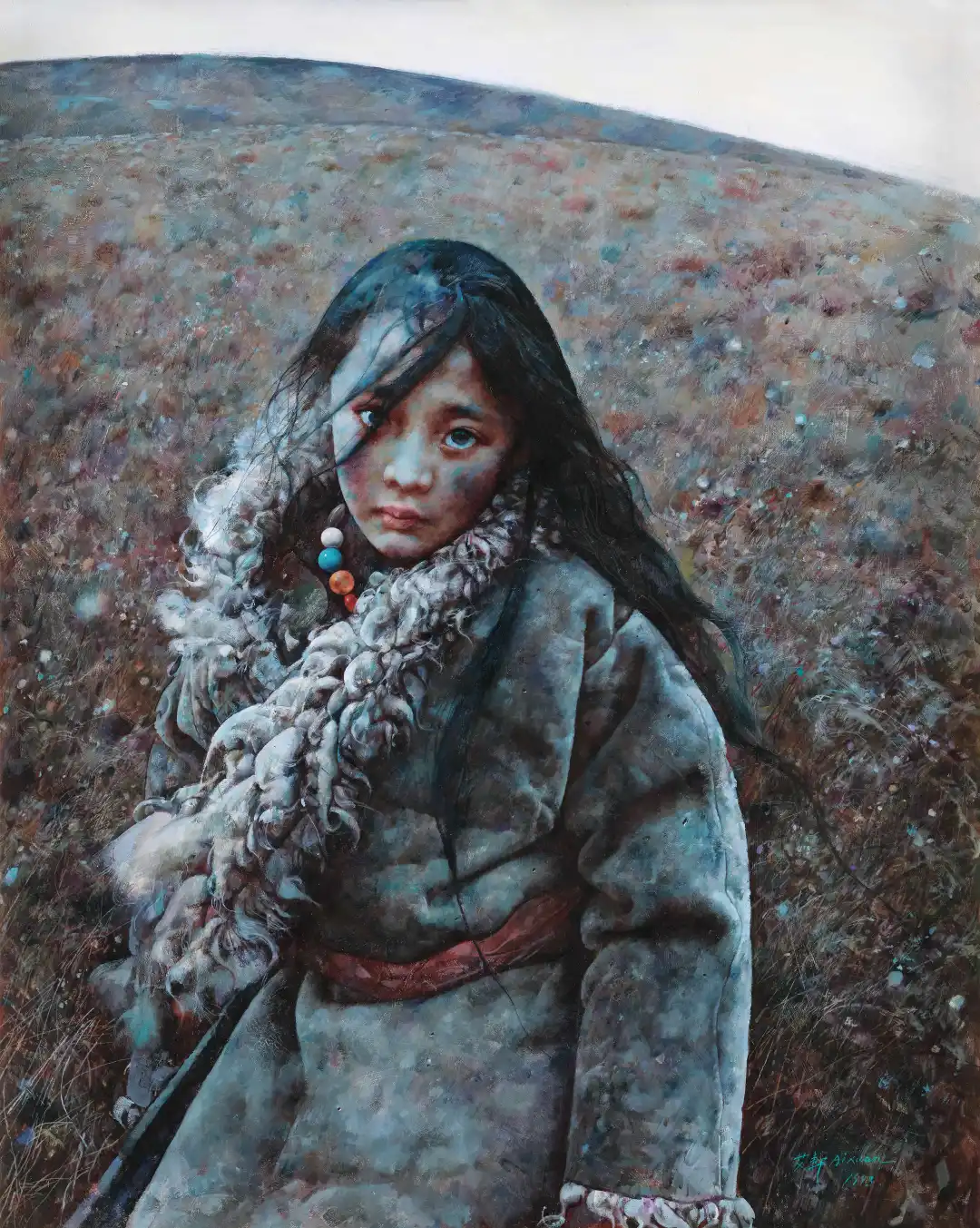 下面一起来看看拍卖会现场那些成交的作品吧~冷军蒙娜丽莎——关于