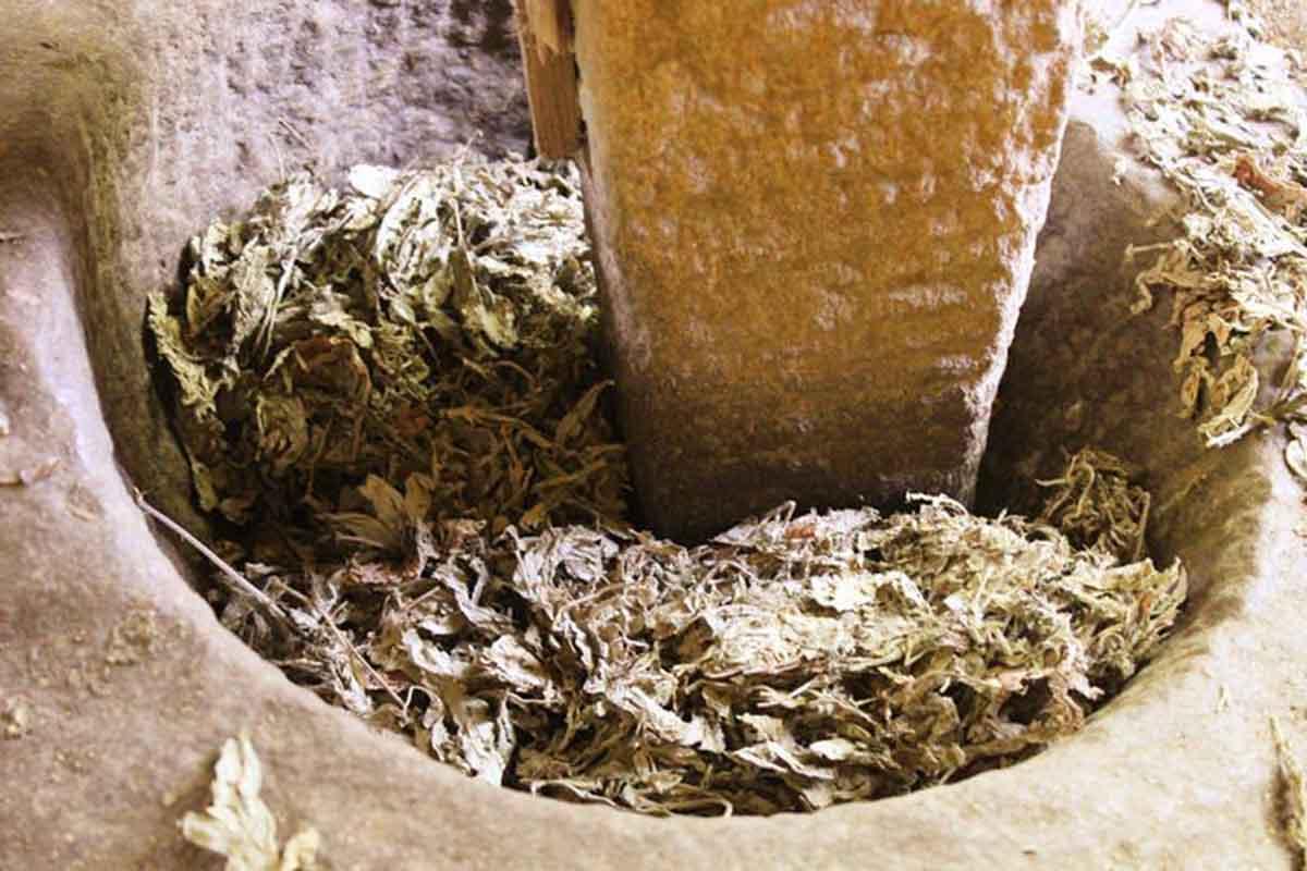 手捣艾绒的鉴别和制作秘笈