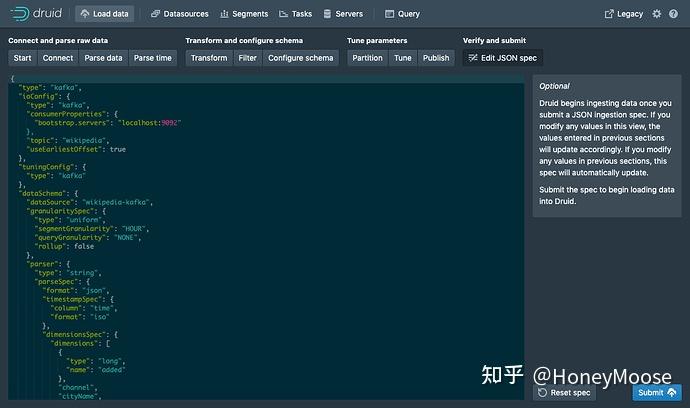 druid使用kafka将数据载入到kafka