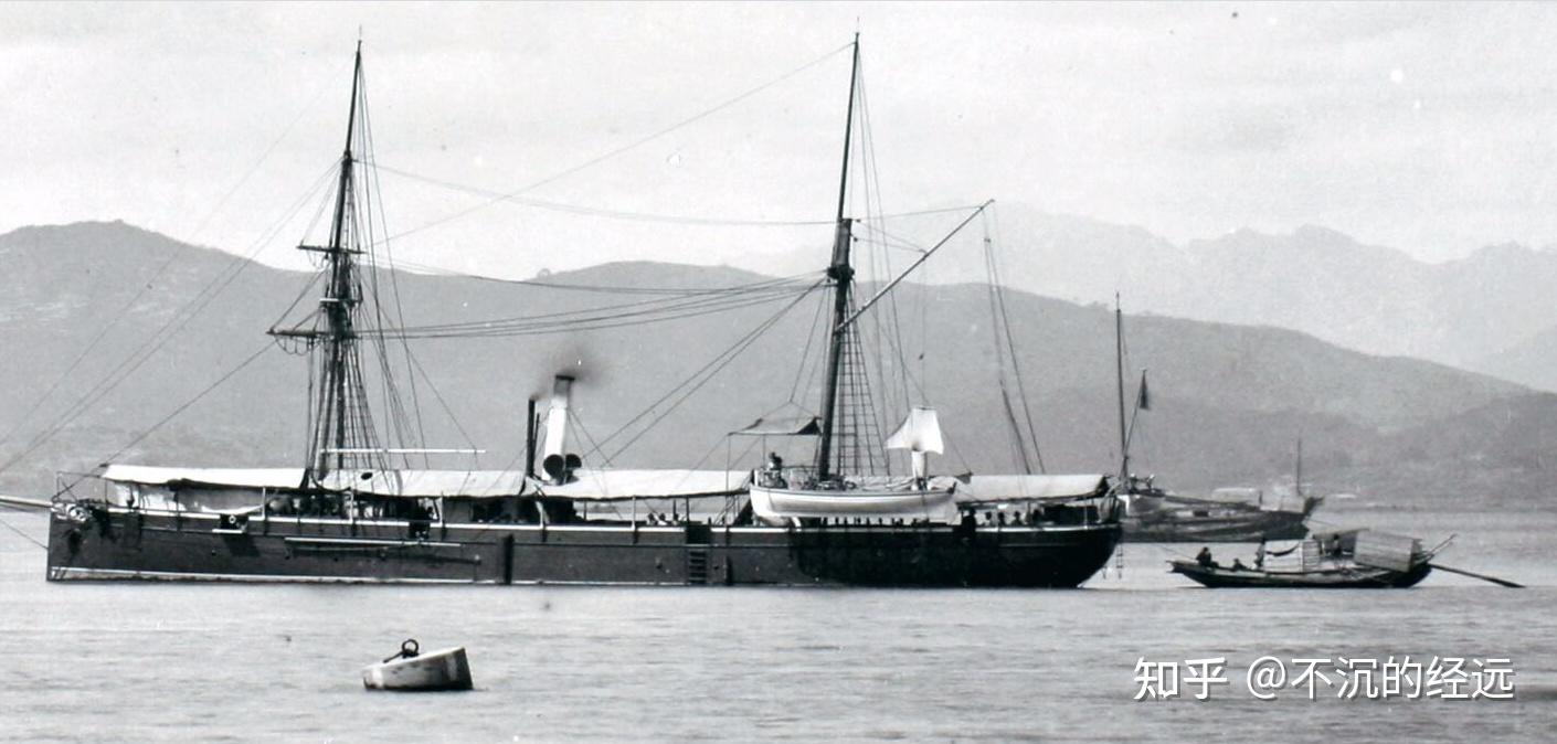 马江海战前的"福星"号炮舰从这次战斗可以看出,杆雷艇的局限性很大