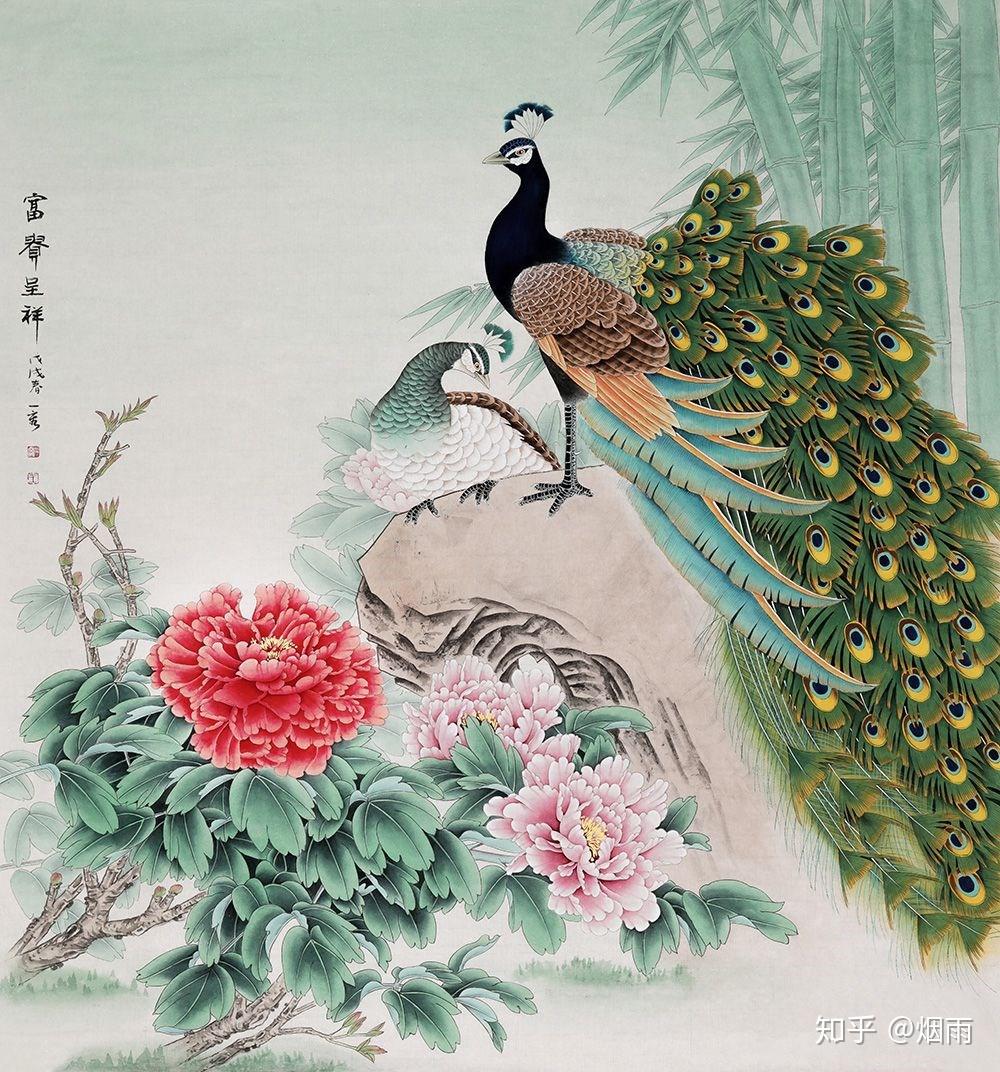 餐厅装饰画怎么选文艺之家的餐厅少不了花鸟画