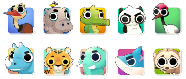 《摩登大自然》动物形象