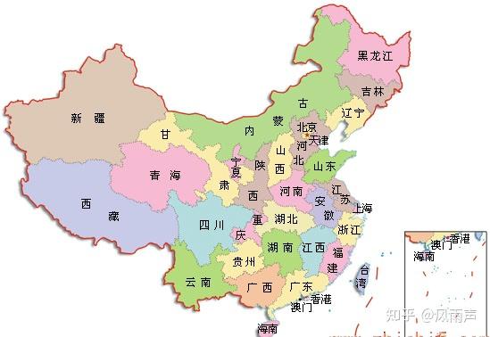 中国省份轮廓形象图图片