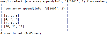 MySQL的json查询之json_array_append、json_array_insert - 知乎