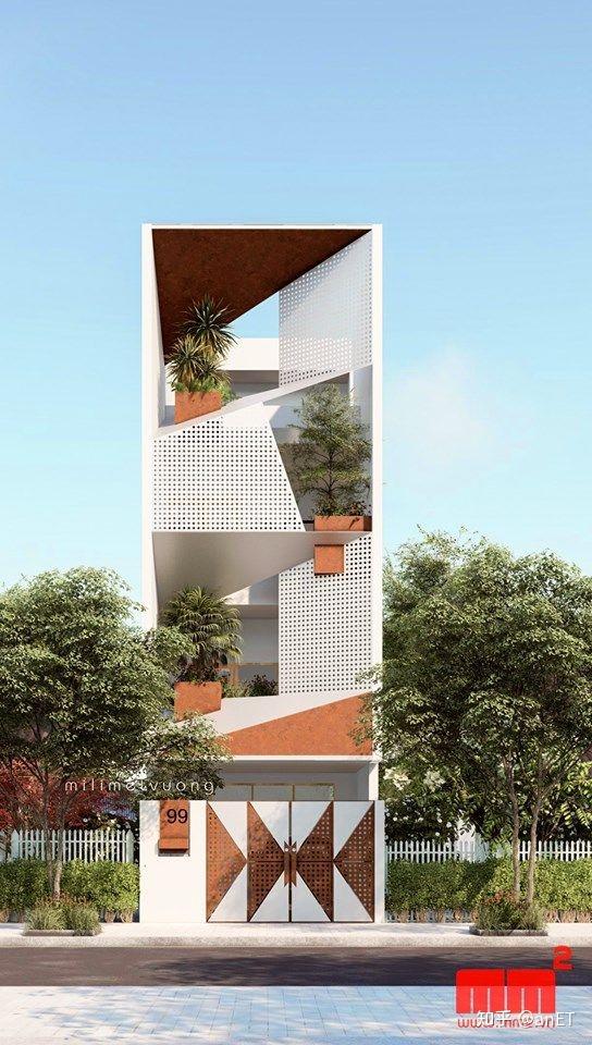 异形,斜线的设计让建筑有不一样的视觉体验.