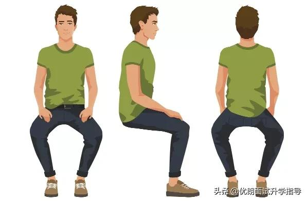 抬头,双眼目视前方,面带微笑;站姿:指通过头,眼,颈,手,肘