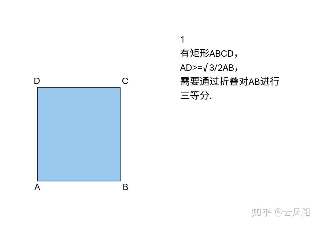 一种三等分点折法 - 知乎