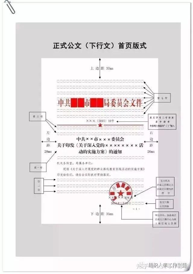 权威的公文写作格式,附详细示例图(建议收藏) - 知乎