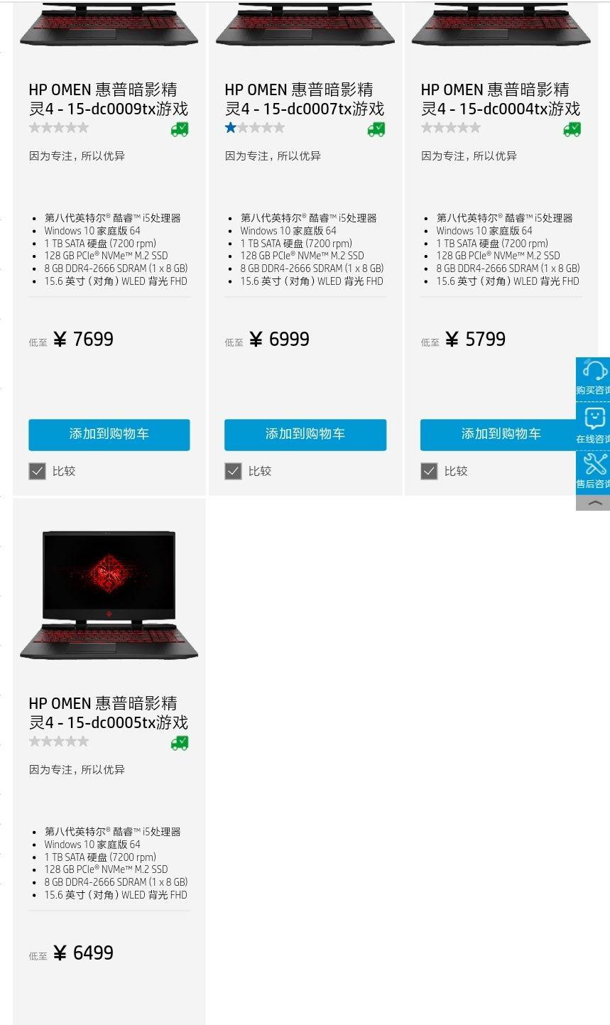 惠普光影精灵4和暗影精灵4有什么区别?