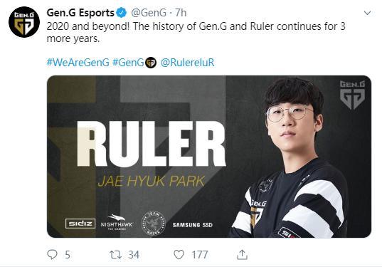 Ruler：从19岁在Faker手下夺回冠军到濒临保级 续约三年从头来过 - 知乎