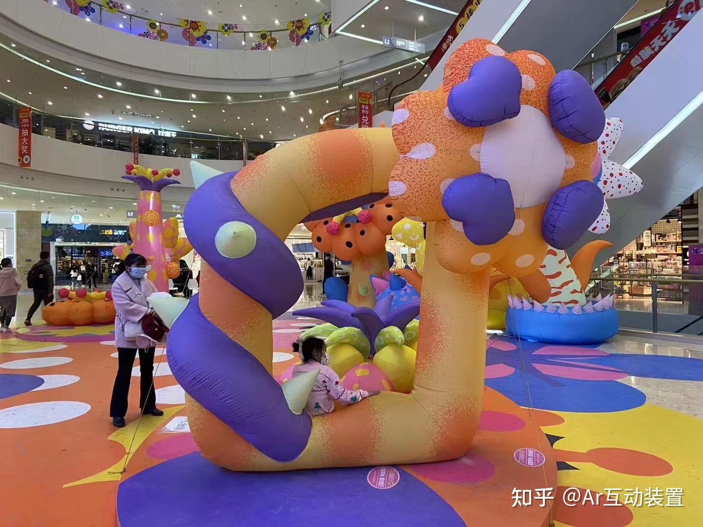 商场美陈气膜乐园网红快闪定制气膜造型道具