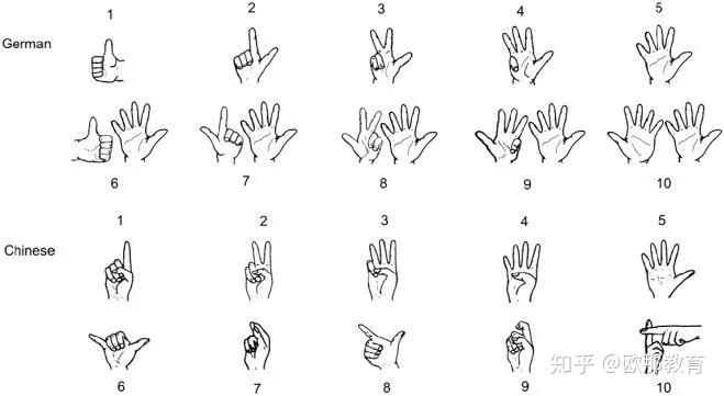 八和六的手势图片图片