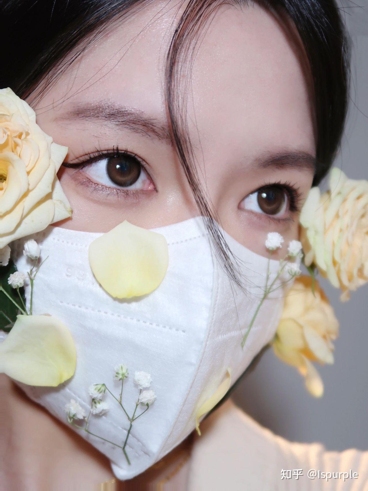 创意妆容分享春日氛围版口罩妆