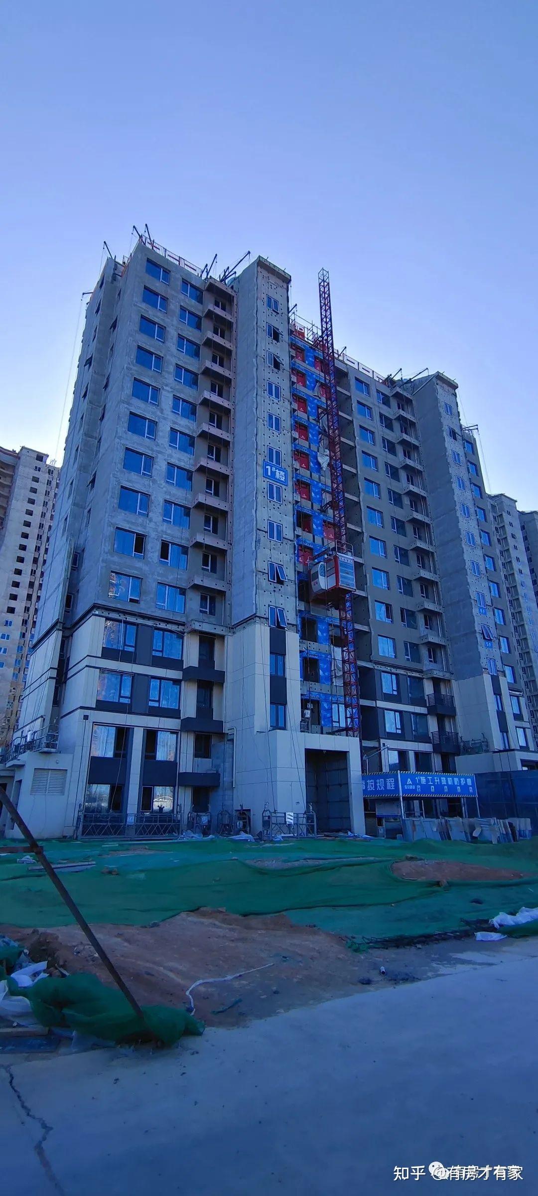 华樾国际一期房家2022年1月21日六次实地踩盘播报施工进度