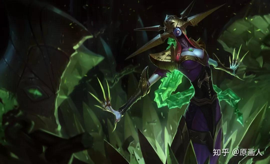 冰霜女巫 丽桑卓腥红之月 基兰钢铁军团 盖伦下面是他为英雄联盟创作