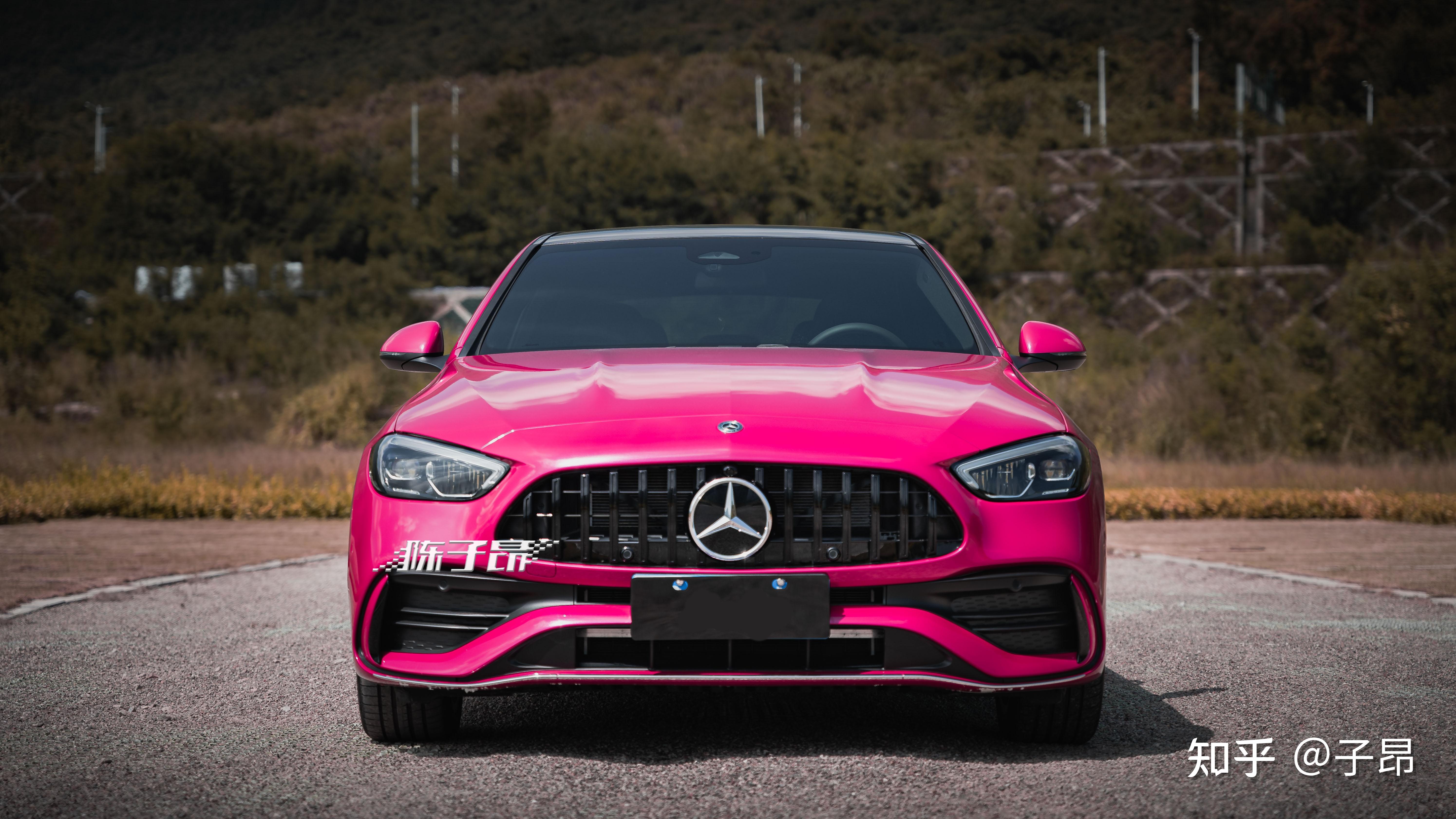 深圳子昂奔驰新c260白改宝石红大鹏摄影大片分享