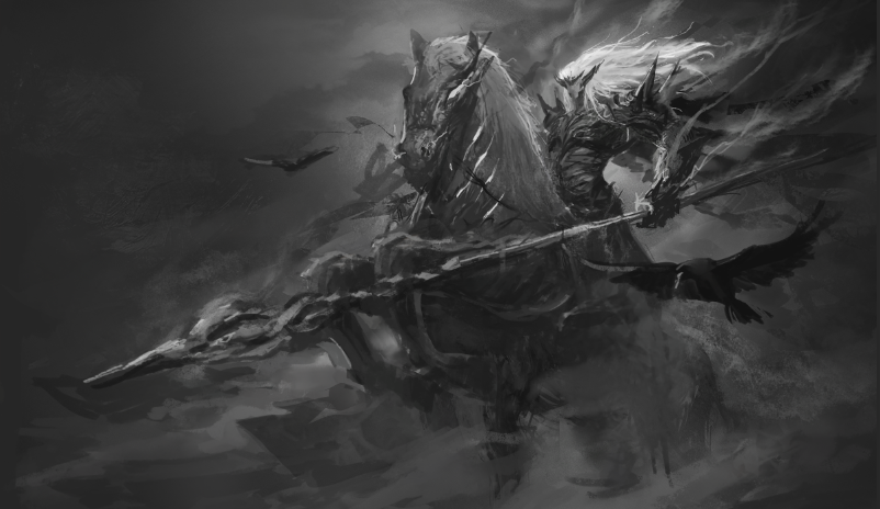 龙族神王奥丁绘制过程分享吊打官方系列