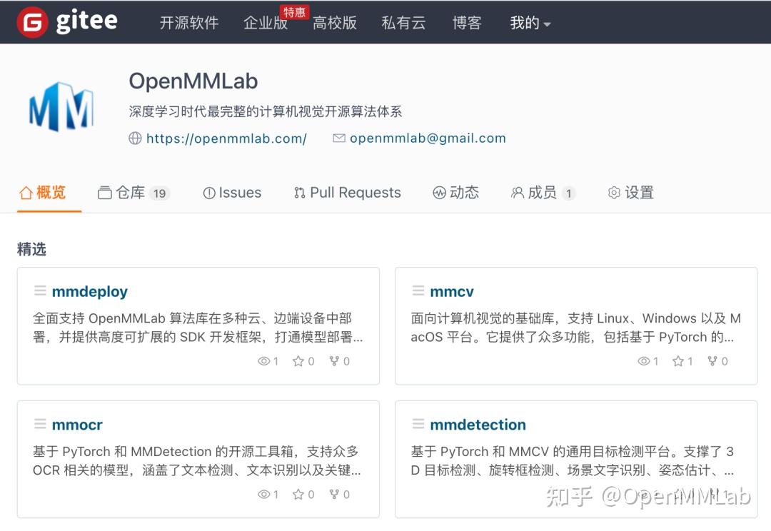 访问 GitHub 太慢？OpenMMLab 入驻 Gitee！ - 知乎