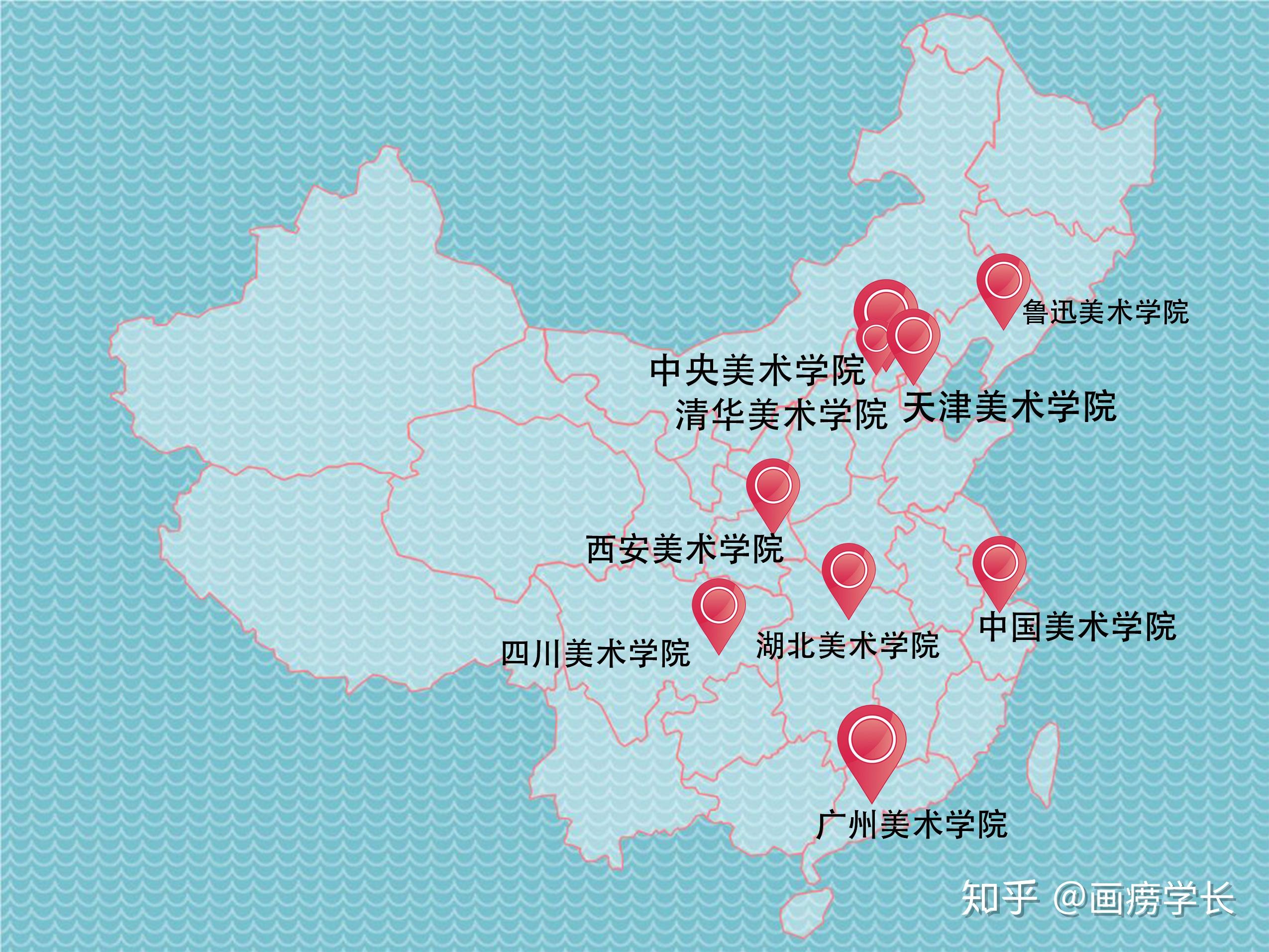 六大艺术学院和九大美院的差别在哪里