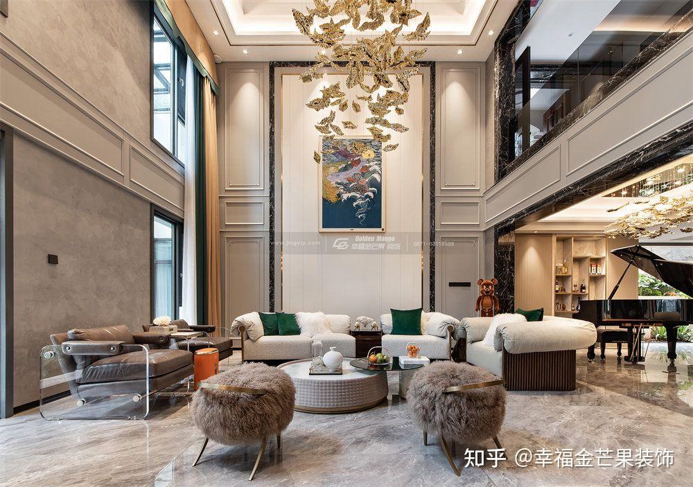 【幸福金芒果】昆明滇池one500㎡装修实景|优雅与奢华并存 - 知乎