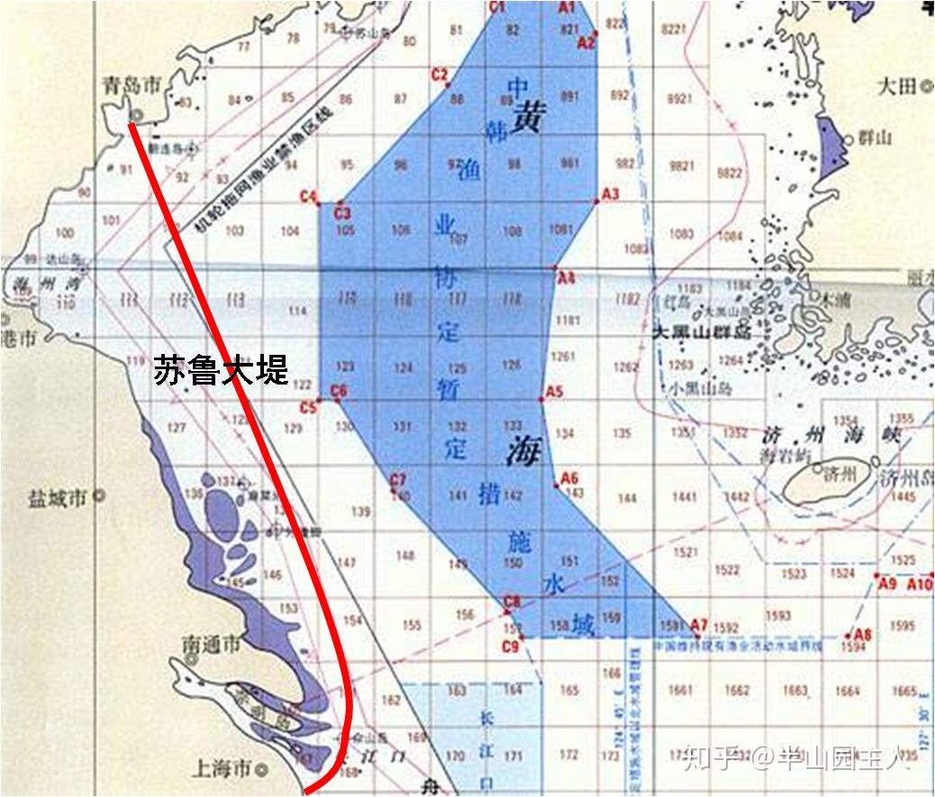 黄海地理位置图片