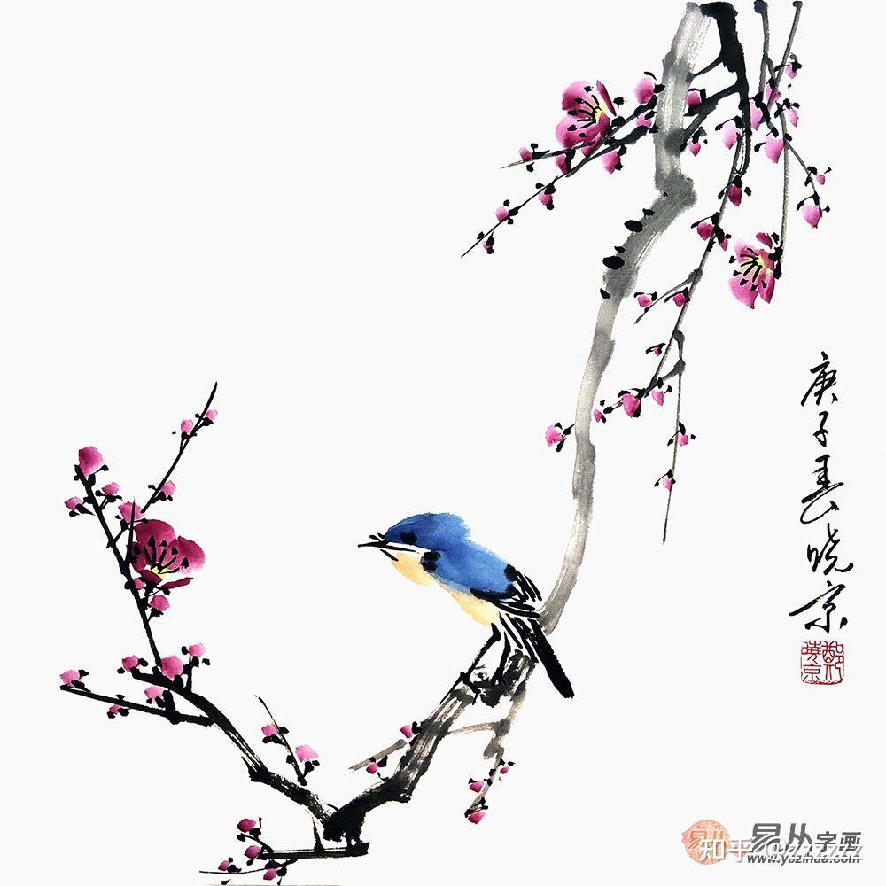 家里挂一幅名家花鸟画 彰显身份与品味 郑晓京作品 - 知乎