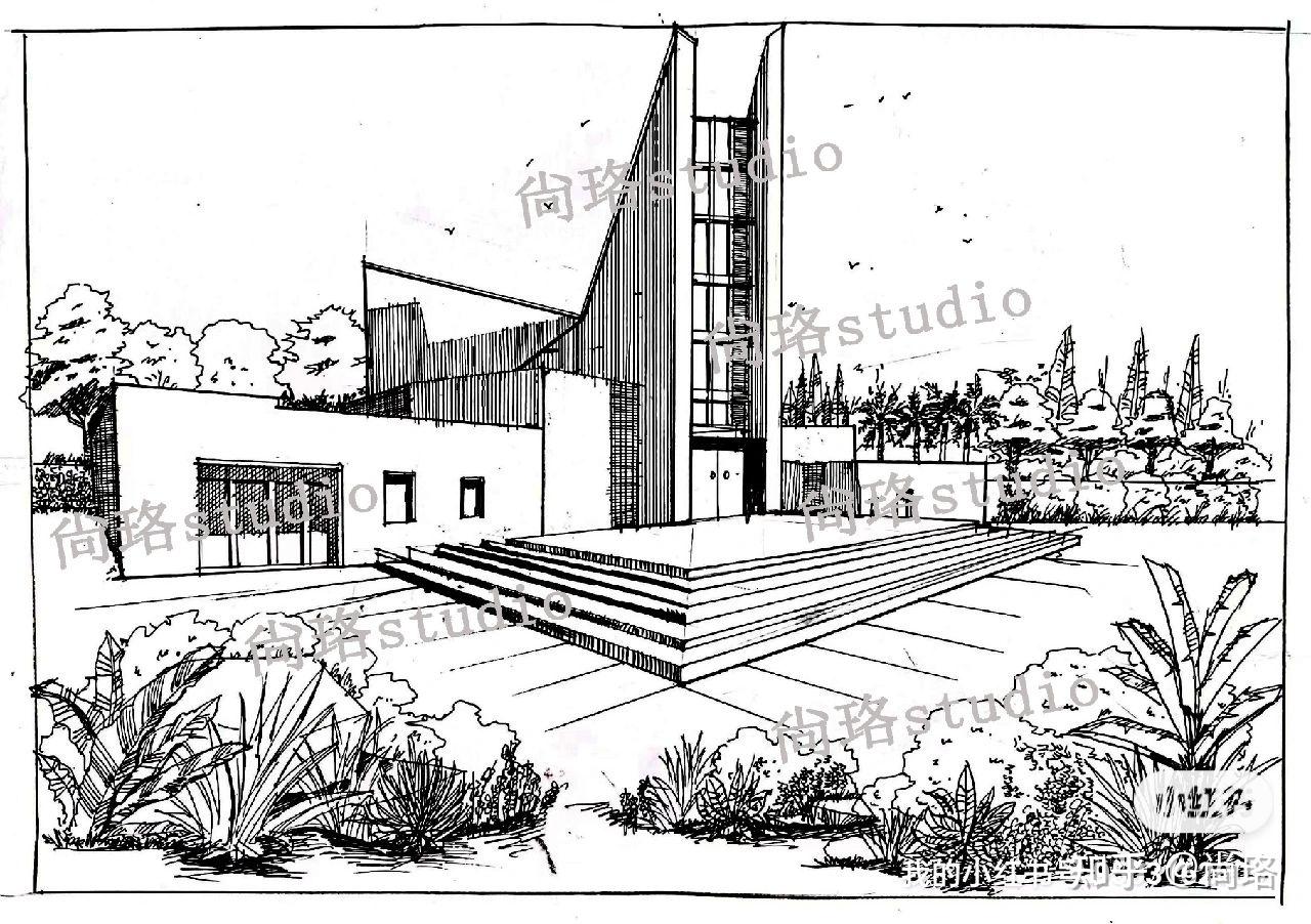 建筑学基础班手绘优秀作品
