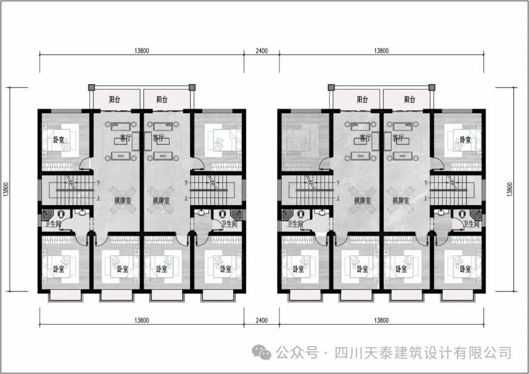 四兄弟农村房子设计图图片