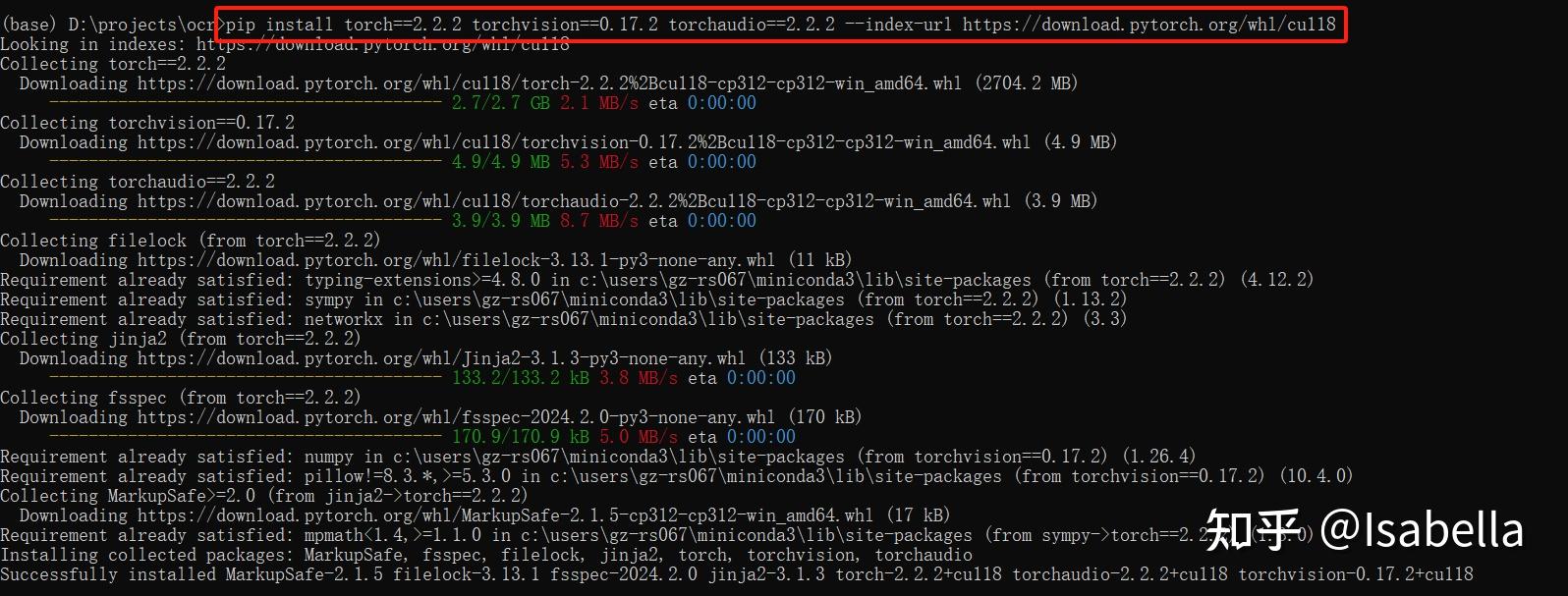 Win10 python3 12 miniconda cuda11 8 cudnn8 7 pytorch 2 22 sam 