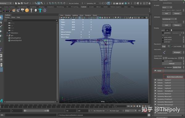 Advanced Skeleton绑定生成基础 - 知乎