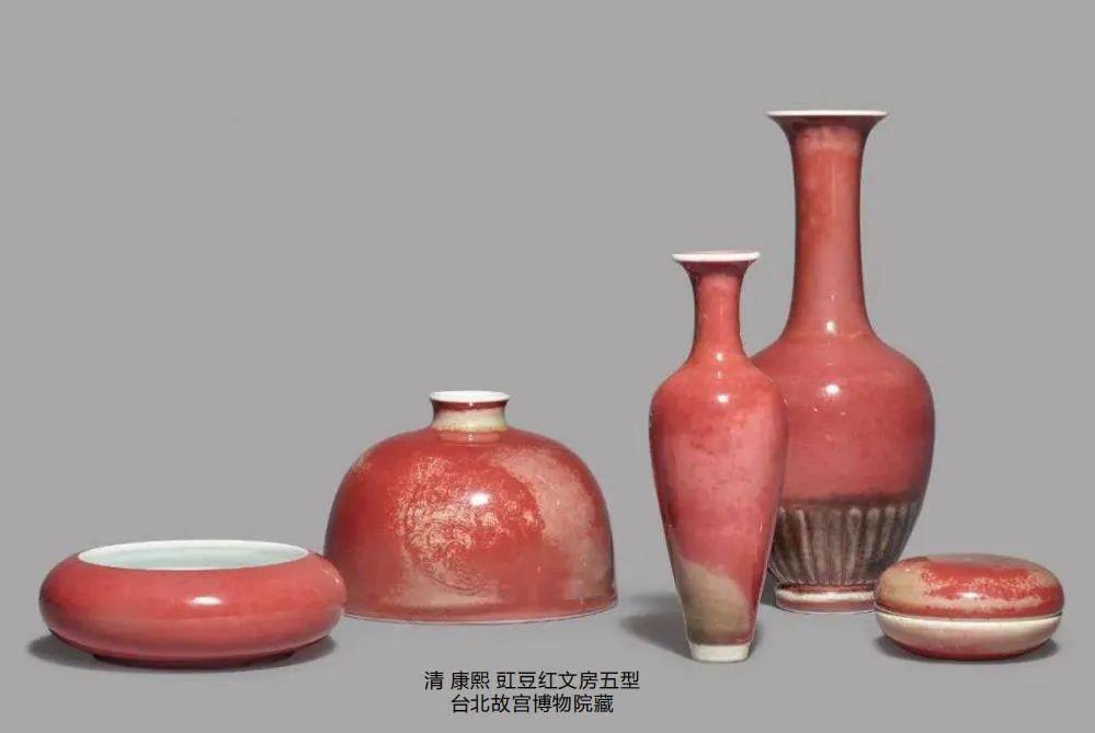 清】中国美術 豆紅釉瓢箪瓶 臙脂水釉 花瓶【華道具☆中国